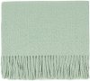 Celedon Light Green Throw Blanket - Edinburgh