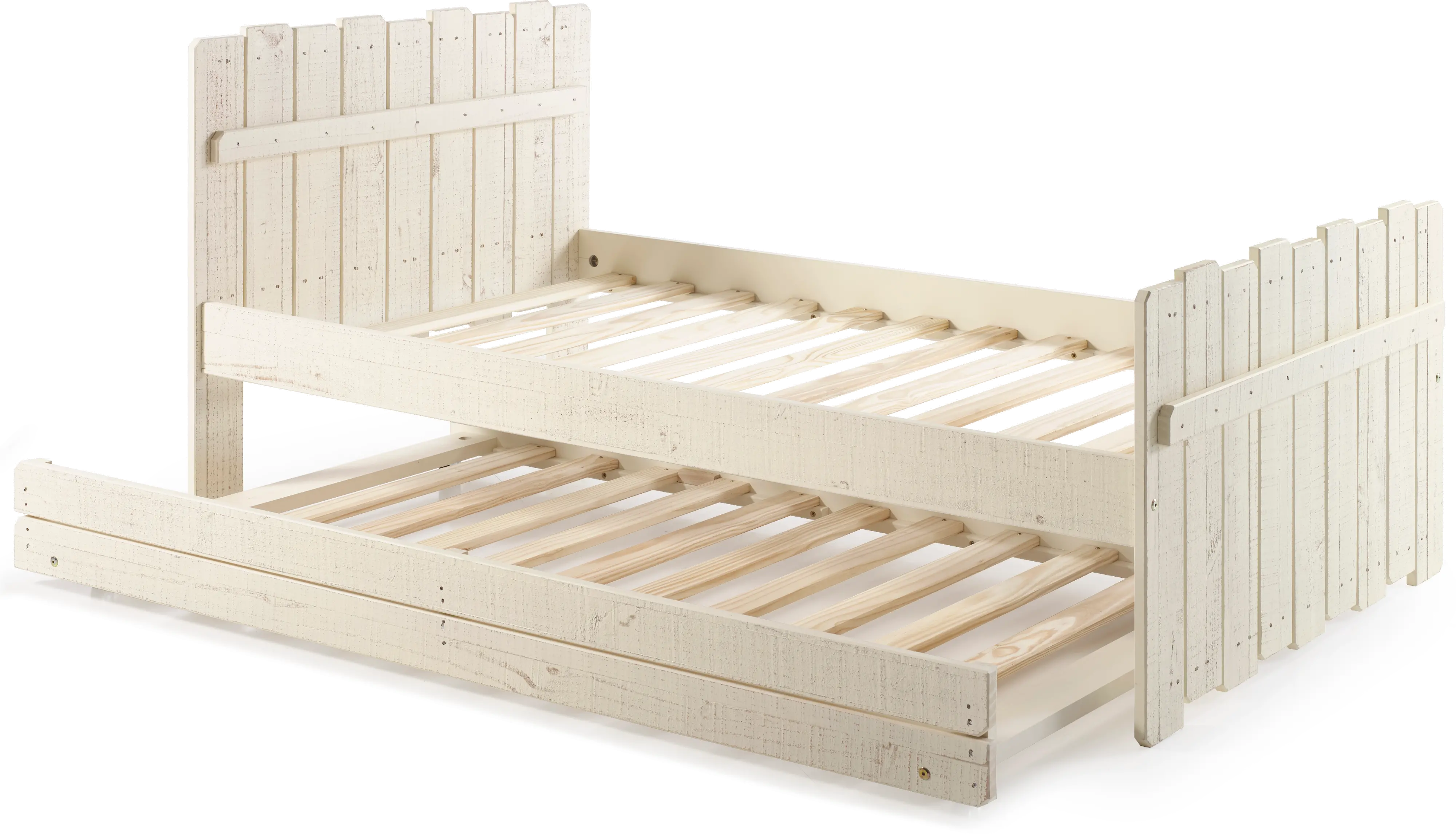 Rustic Sand Twin Trundle Bed - Treehouse-3
