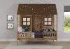 Rustic Driftwood Twin Low Loft Bed - Front Porch