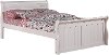 Traditional White Full Sleigh Bed - Madilyn