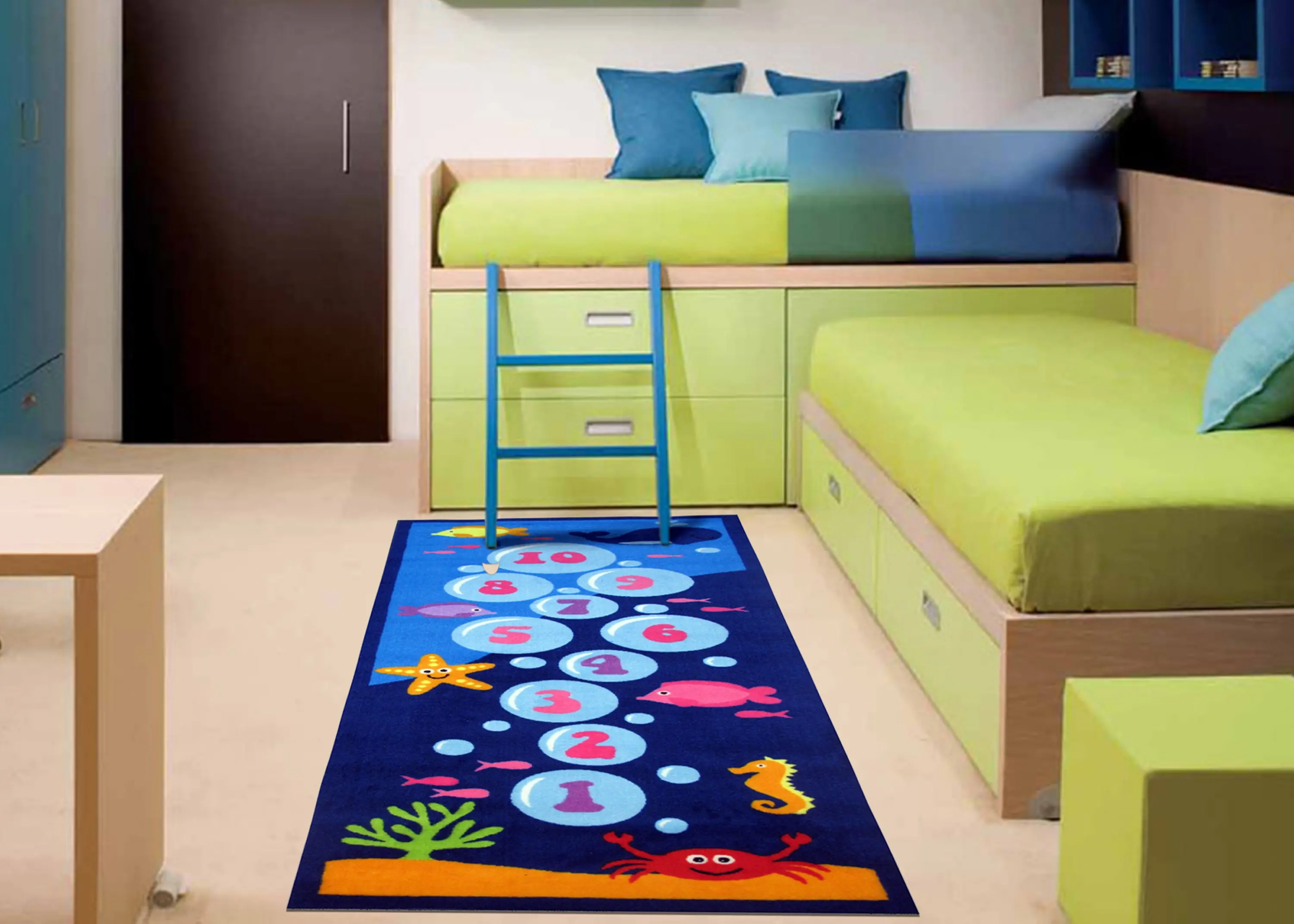 Hopscotch Rug- Fun Time-2