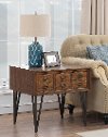 Distressed Brown Side Table - Oxford