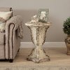 Aged Cream Accent Table