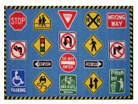 Large Traffic Signs Rug- Fun Time-1