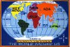 FT-167-5376 Medium Kids World Map Rug- Fun Time