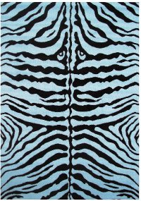 Medium Blue Zebra Skin- Fun Time-1