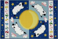 Sleepy Sheep Rug- Olive Kids