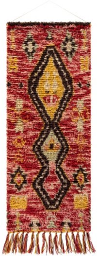 DRH-1000 Pink and Mustard Global Woven Wall Hanging - Dirham-2