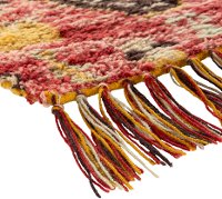 DRH-1000 Pink and Mustard Global Woven Wall Hanging - Dirham-4