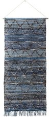 CSS-5000 Dark Blue and Gray Woven Wall Hanging - Cassidy