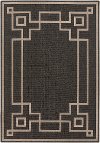 ALF9630-5376 5x8 Black Cottage Style Olefin Outdoor Rug - Alfresco