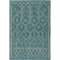 EAG2330-710103 8x10 Aqua Woven Outdoor Rug - Eagan