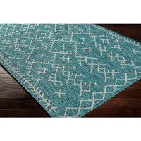 EAG2330-710103 8x10 Aqua Woven Outdoor Rug - Eagan-2
