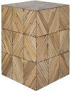 CGN-002 Eclectic Brown Natural Bamboo End Table - Cane Garden