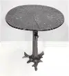 22 Inch Silver Round Accent Table