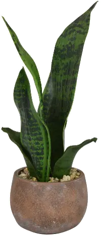 Green Artificial Arrangement in Brick Planter