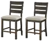 Aspen Court Dark Brown Counter Height Stool - Set of 2