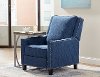 Navy Traditional Pushback Recliner - Essex