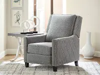 Essex Gray Traditional Pushback Recliner