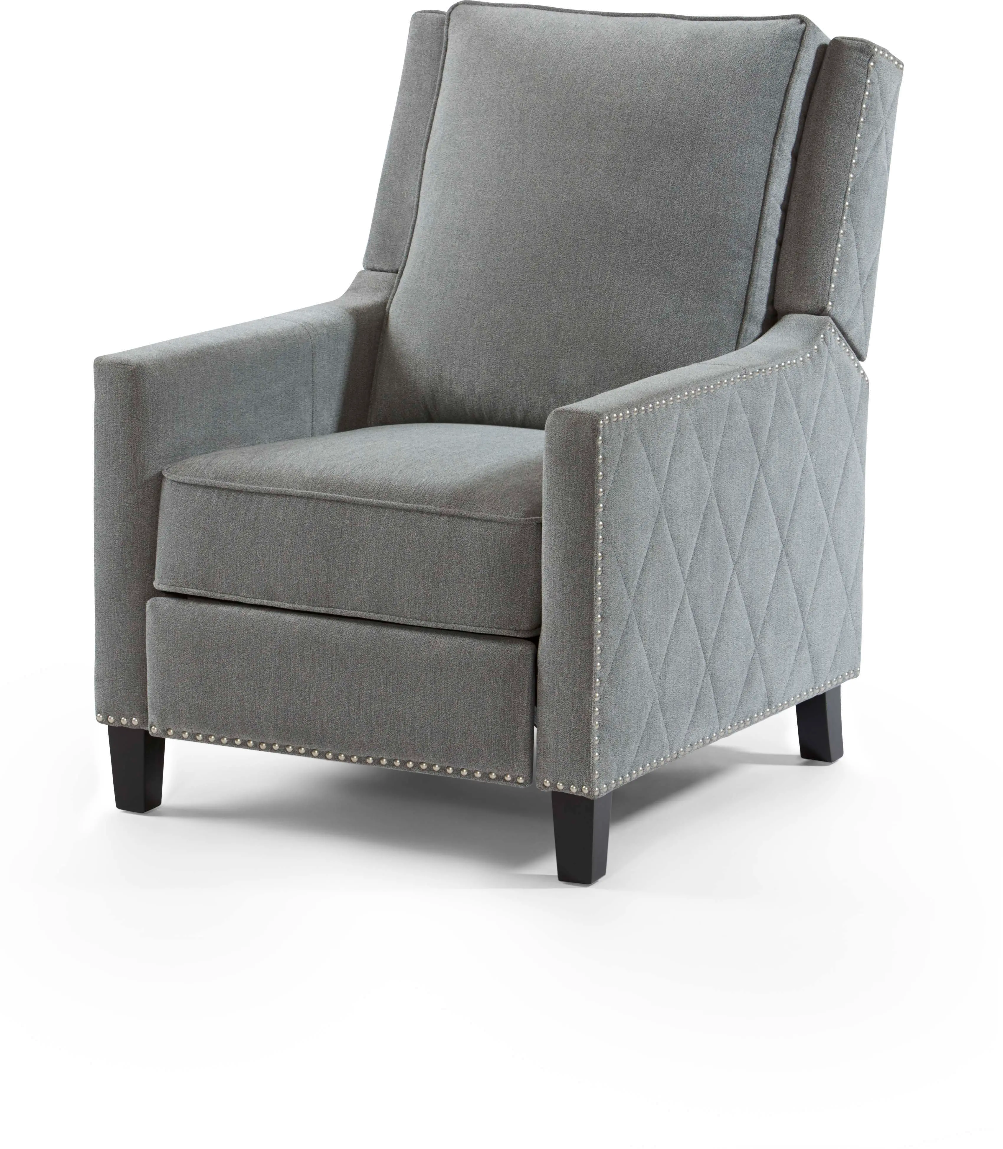Essex Gray Traditional Pushback Recliner-3