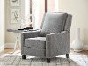 Gray Traditional Pushback Recliner - Essex