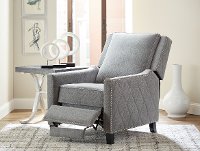 Gray Traditional Pushback Recliner - Essex-2