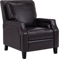 Dark Chocolate Brown Transitional Pushback Recliner - Portico-1