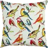 22 Inch Multi Brights Bird Indoor-Outdoor Throw Pillow