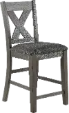 Carson Gray Upholstered Counter Height Stool