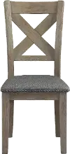 Clearance Zavier Farmhouse Gray Dining Room Chair