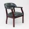 Boss Blue Vinyl Guest Chair