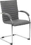Boss 2 Pack Gray Vinyl Side Chairs