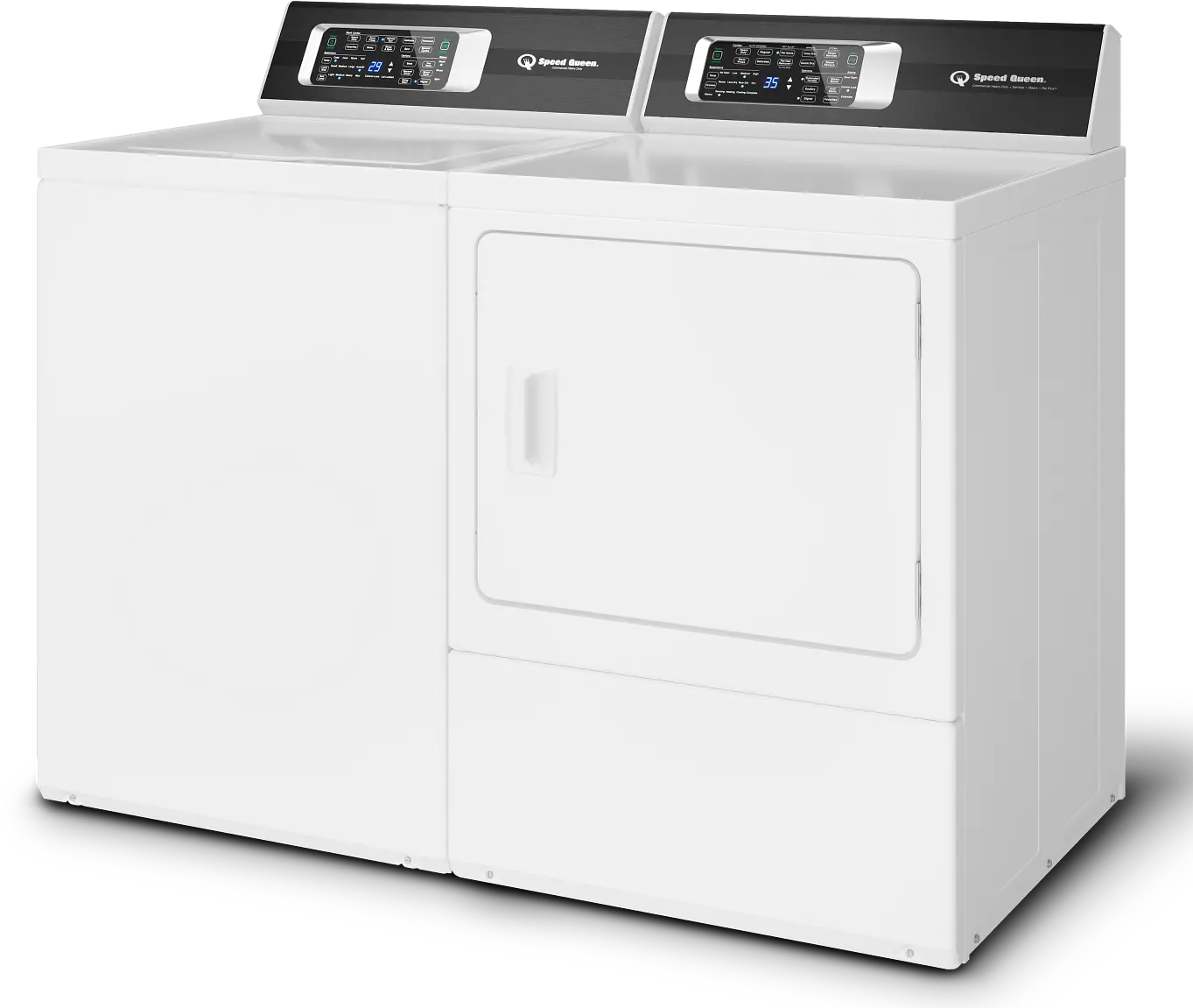 KIT Speed Queen Electric Washer and Dryer Set - TR7, White-3