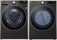 KIT LG Black Steel Electric Front Load Washer and Electric Dryer Kit - 4000