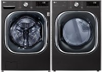 KIT LG Black Steel Electric Washer and Dryer Pair - 4500