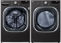 KIT LG Black Stainless Gas Laundry Pair - 4500