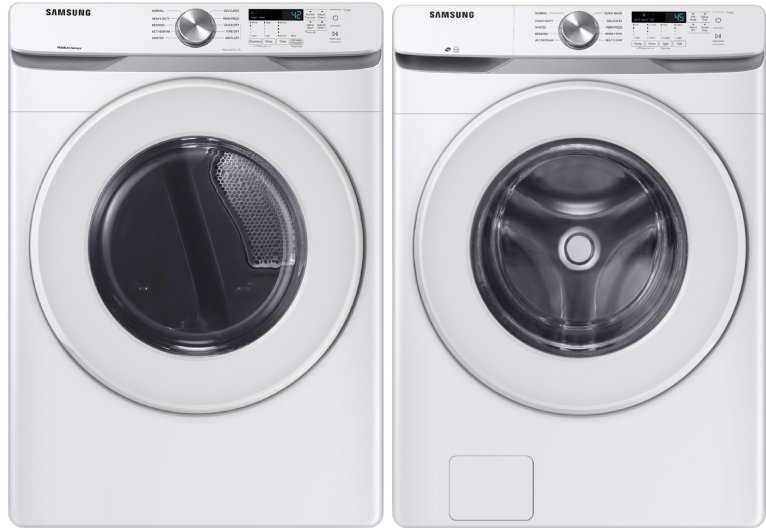 KIT Samsung White Gas Laundry Pair - 6000-1