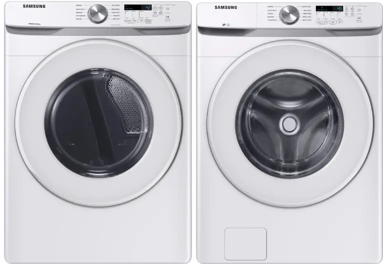 KIT Samsung White Gas Laundry Pair - 6000W-1