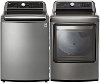 KIT LG Rear Control Washer and Electric Dryer Pair - 7300 Graphite Steel