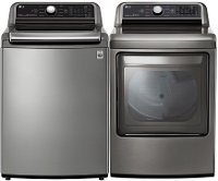 KIT LG Graphite Steel Top Load Gas Laundry Pair - 7300