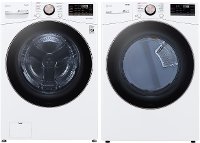 KIT LG Ultra Large Capacity White Electric Laundry Pair