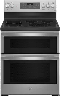 PB965YPFS GE Profile Double Oven Smart Electric Range - 6.6 cu. ft., Stainless Steel