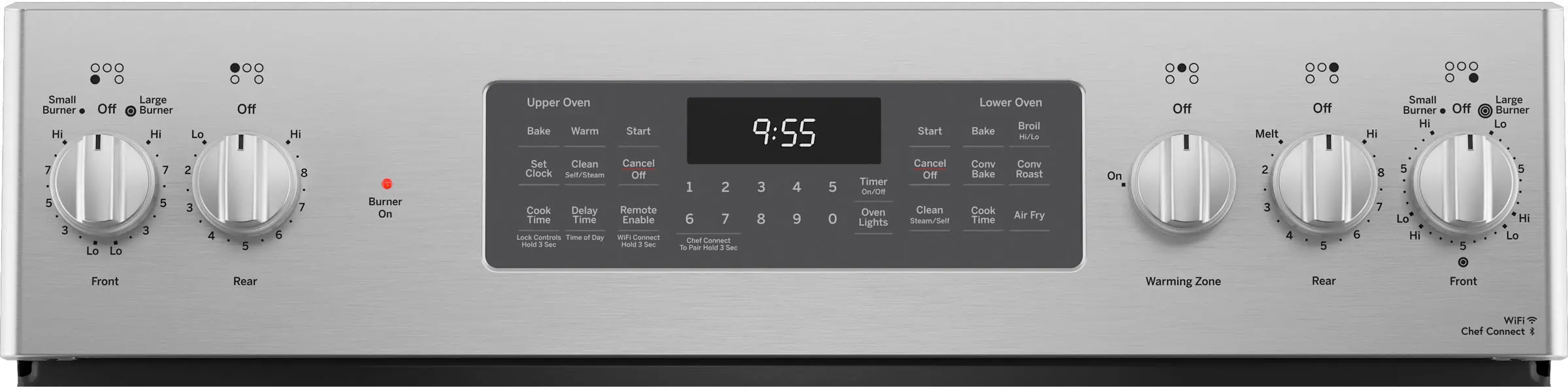 PB965YPFS GE Profile Double Oven Smart Electric Range - 6.6 cu. ft., Stainless Steel-2