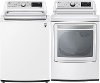 KIT LG Top Load Washer and Electric Dryer Pair - 7300 White