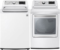 KIT LG Top Load Washer and Electric Dryer Pair - 7300 White
