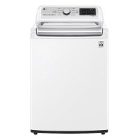 KIT LG Top Load Washer and Electric Dryer Pair - 7300 White-3