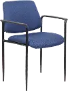 Boss Blue Stacking Chair with Arms
