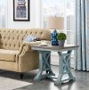 Country Chic Blue End Table - Bar Harbor