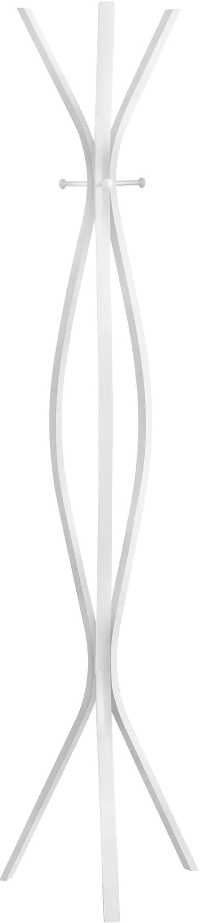 Monarch White 3-Hook 72 Coat Rack-2