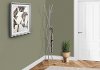 72 Inch Silver 3-Hook Coat Rack